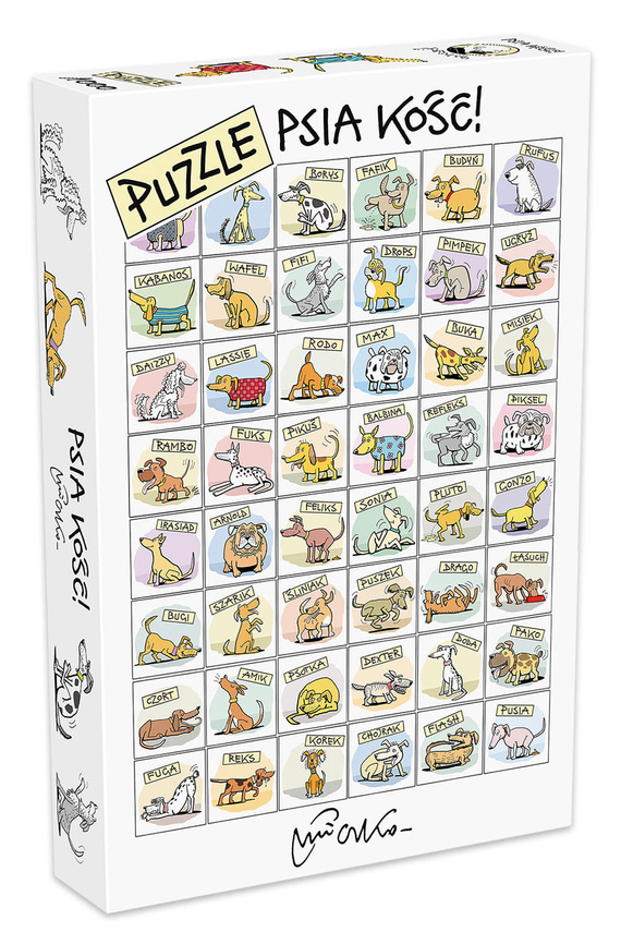 Puzzle 1000 el. Psia kość!