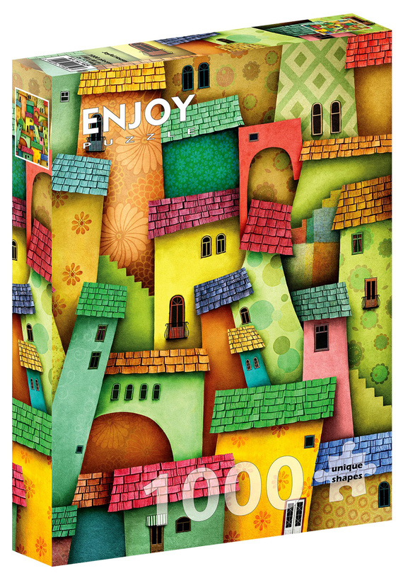 Puzzle 1000 el. Radosne domy