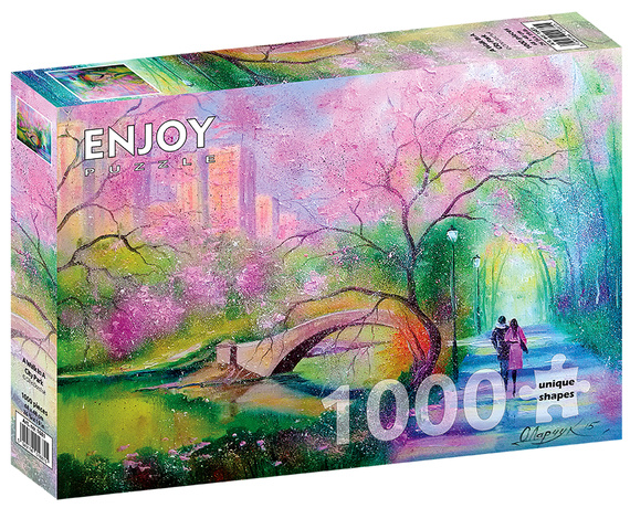 Puzzle 1000 el. Spacer w miejskim parku