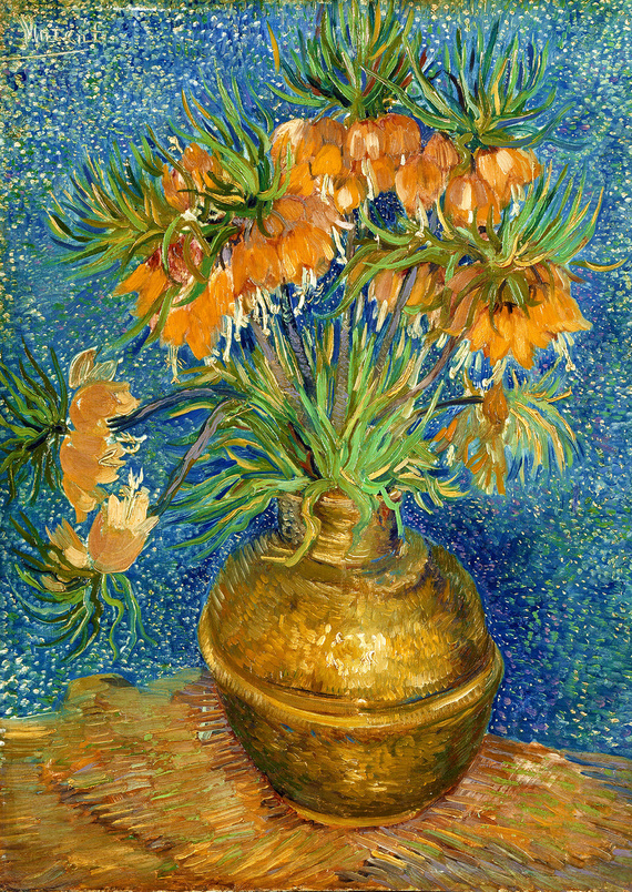 Puzzle 1000 el. Szachownice cesarskie w miedzianym wazonie, Vincent van Gogh
