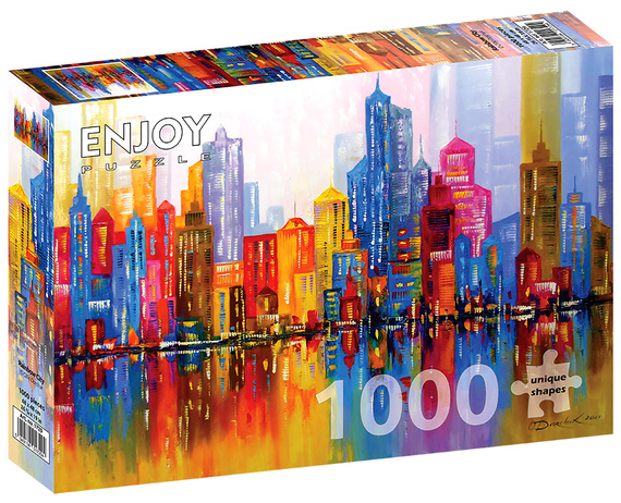 Puzzle 1000 el. Tęczowe miasto