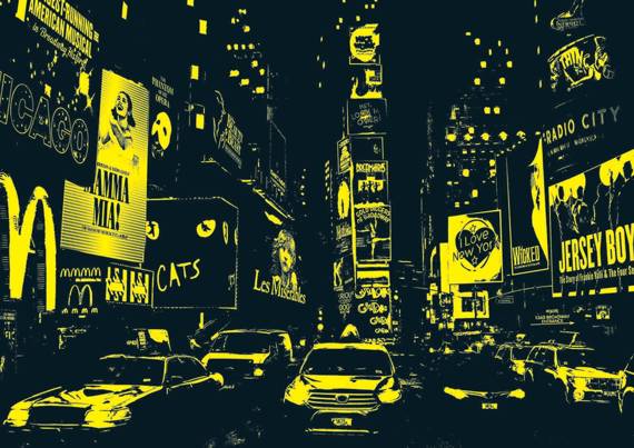 Puzzle 1000 el. Times Square / Nowy Jork (fluorescencyjne)