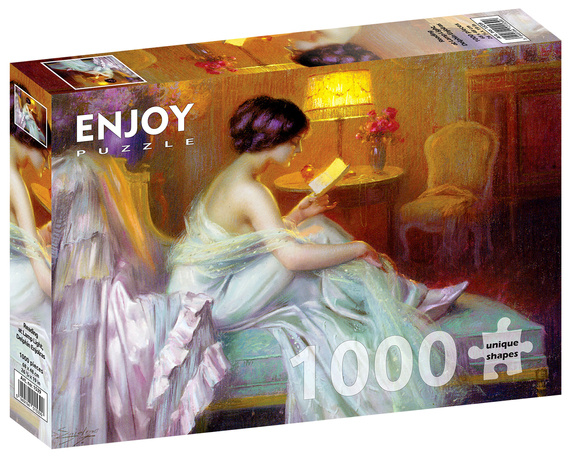 Puzzle 1000 el. Wieczorne czytanie, Delphin Enjolras