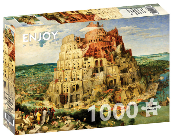 Puzzle 1000 el. Wieża Babel, Pieter Bruegel