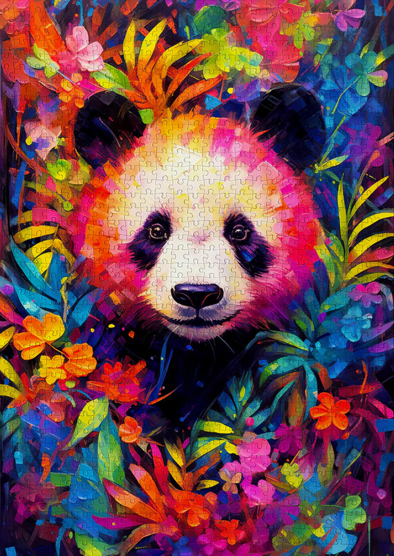 Puzzle 1000 el. Zabawna panda