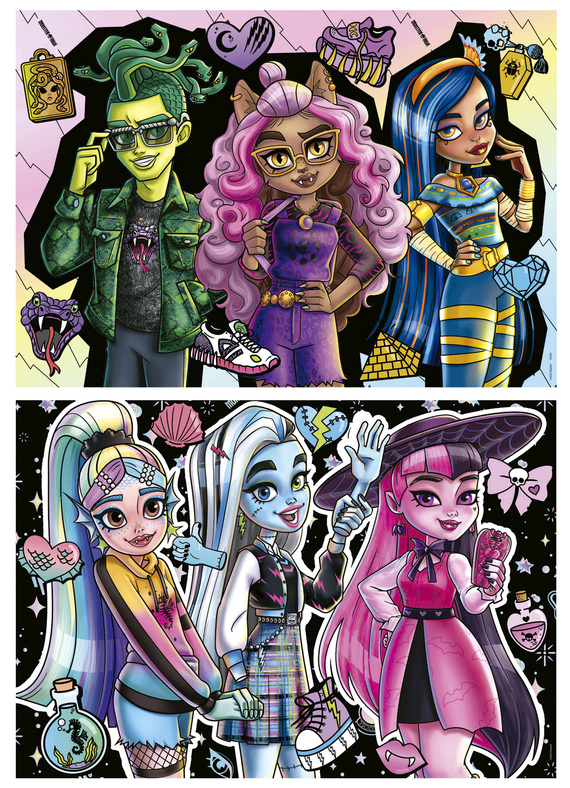 Puzzle 2 x 100 el. Monster High