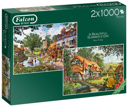 Puzzle 2 x 1000 el. FALCON Piękny letni dzień