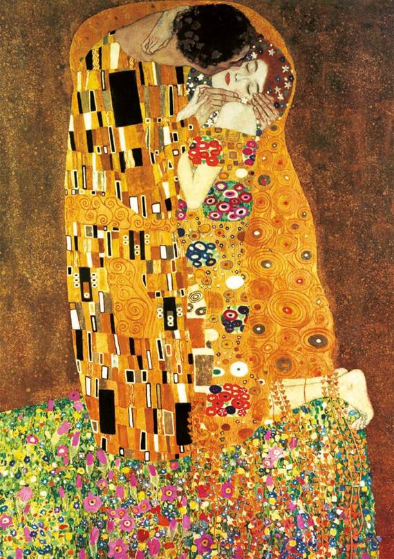 Puzzle 2 x 1000 el. Pocałunek / Dziewica, Gustav Klimt