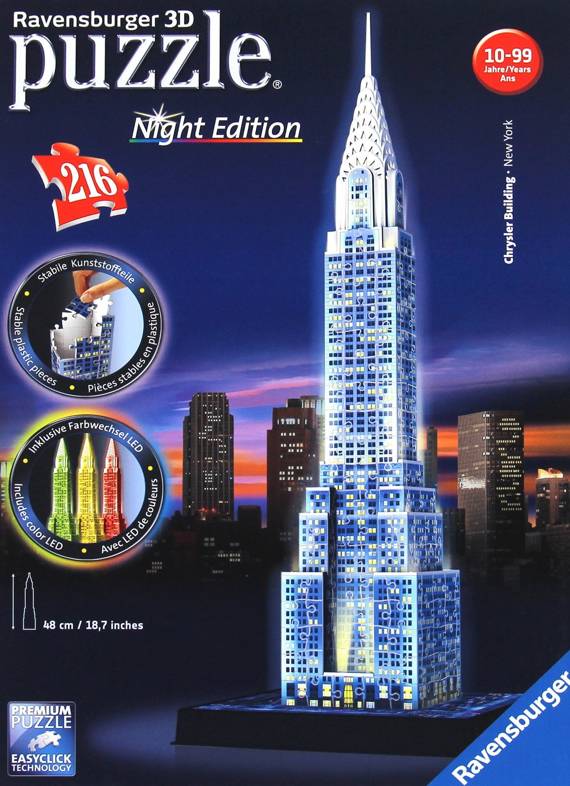 Puzzle 3D - Budynek Chryslera (Night Edition)