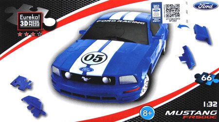 Puzzle 3D CARS - Ford Mustang - poziom 3/4