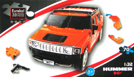 Puzzle 3D CARS - Hummer H2 - poziom 3/4