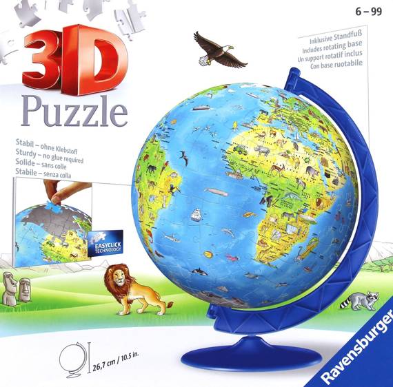 Puzzle 3D - Globus dla dzieci