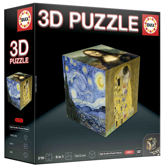 Puzzle 3D - Sztuka 6 x 36 el.