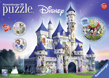 Puzzle 3D - Zamek Disney'a