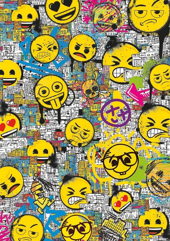 Puzzle 500 el. Graffiti Emoji