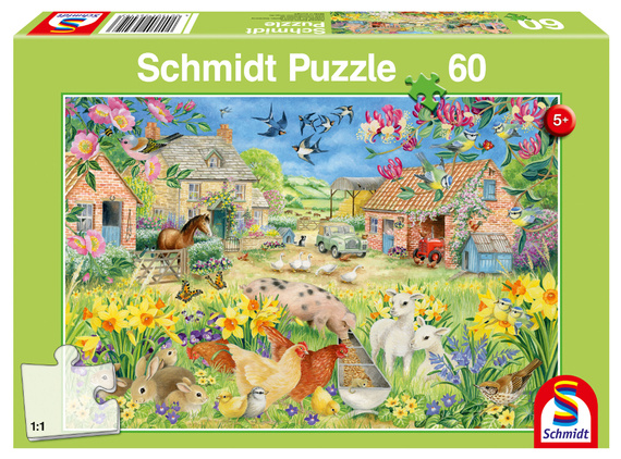 Puzzle 60 el. Moja mała farma