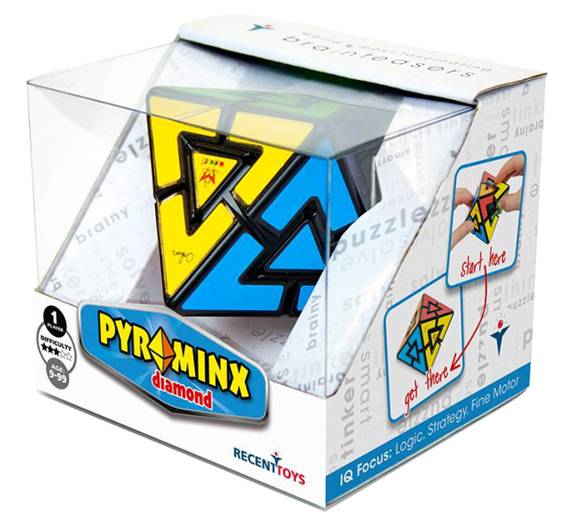 Pyraminx Diamond - łamigłówka Recent Toys - poziom 3/5