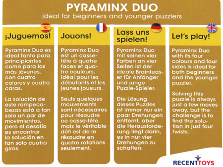 Pyraminx Duo - łamigłówka Recent Toys - poziom 2/5