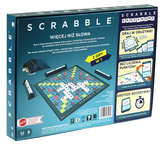Scrabble klasyczne + Scrabble drużynowe