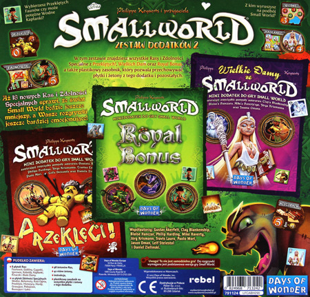 Small World: Zestaw dodatków 2 (Wielkie Damy + Royal Bonus + Przeklęci!)