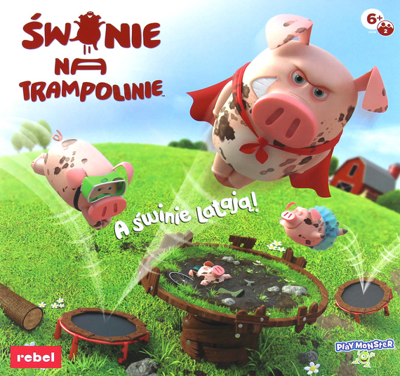 Świnie na trampolinie