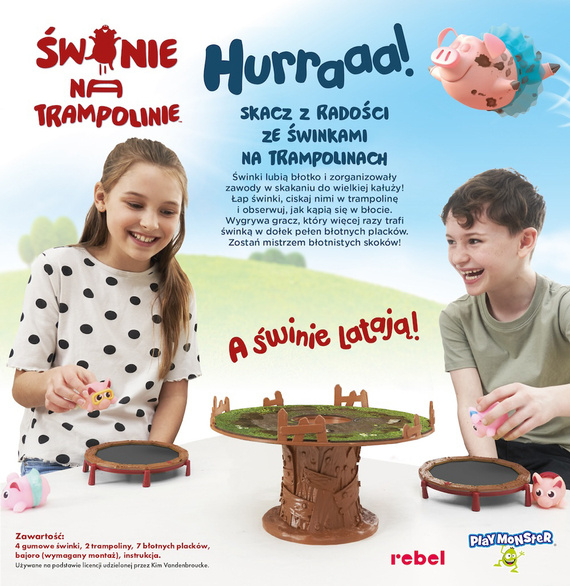 Świnie na trampolinie