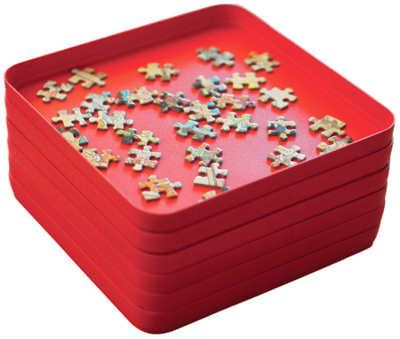 Tacki do sortowania puzzli (sorter) - 6 szt. (200x200 mm)