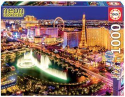 Puzzle 1000 el. Las Vegas (fluorescencyjne)
