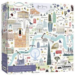 Puzzle 1000 el. Mapa Londynu