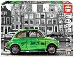 Puzzle 1000 el. Zielony samochód / Amsterdam